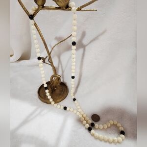 Mother of Pearl Bead Necklace, Vintage